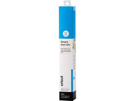 Cricut Smart Iron-on 33x91cm 1 sheet (Ocean); 1 roll 33 cm x 0.9 m; Works without a cutting mat – just load & go!; Outlasts 50+ washes!; Cuts beautifully and weeds easily; For Cricut Explore™ 3 & Cricut Maker™ 3